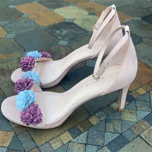 Kelly & Katie Heeled Sandal with Floral Detail